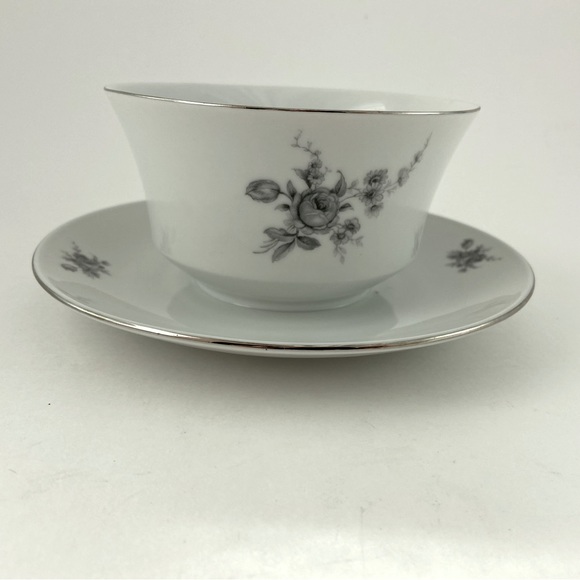 Vintage Winterling Bavaria Germany China Gravy Bowl with Attached Under Plate - Picture 7 of 8